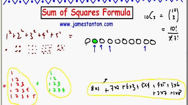 Sums of Squares Formula (Tanton Mathematics) смотреть онлайн