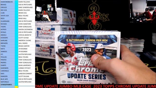 CAJUNBREAKER 2023 TOPPS CHROME UPDATE JUMBO MLB CASE #10 1-12-2024 смотреть онлайн