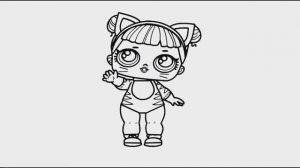 Рисуем Раскраски КУКОЛКА ЛОЛ Раскраски для детей