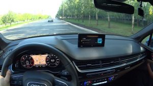 2018 Audi Q7 3.0 TDI Quattro Езда по городу.