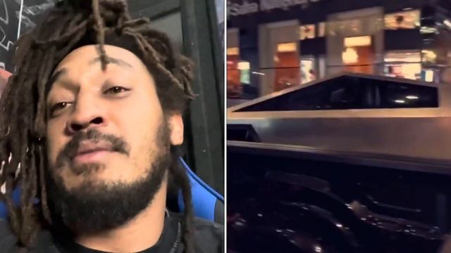 Elon Musks New CYBER TRUCK Seen In NYC!! 👀🛸