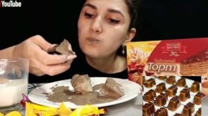 cr: VlogMartaRiva/#mukbang #глина #мел