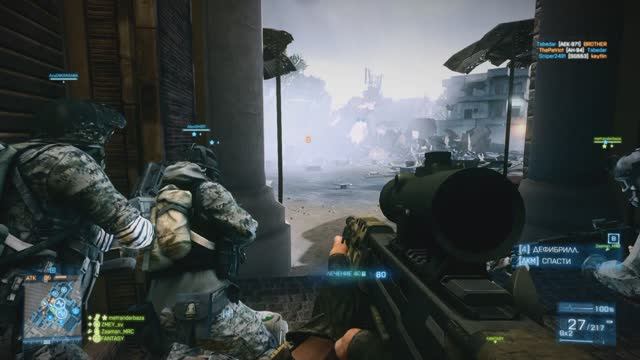 Вечерний Battlefield # 30. Battlefield 3.Восточный базар. Режим штурм. Игра по сети. смотреть онлайн