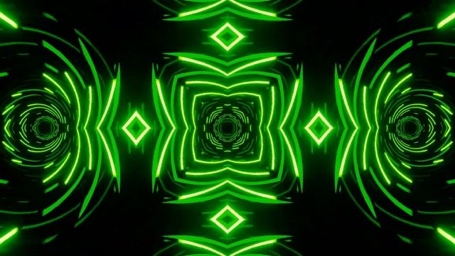 Green Neon Kaleidoscope Seamless // @3DMotionGraphicsVFX смотреть онлайн