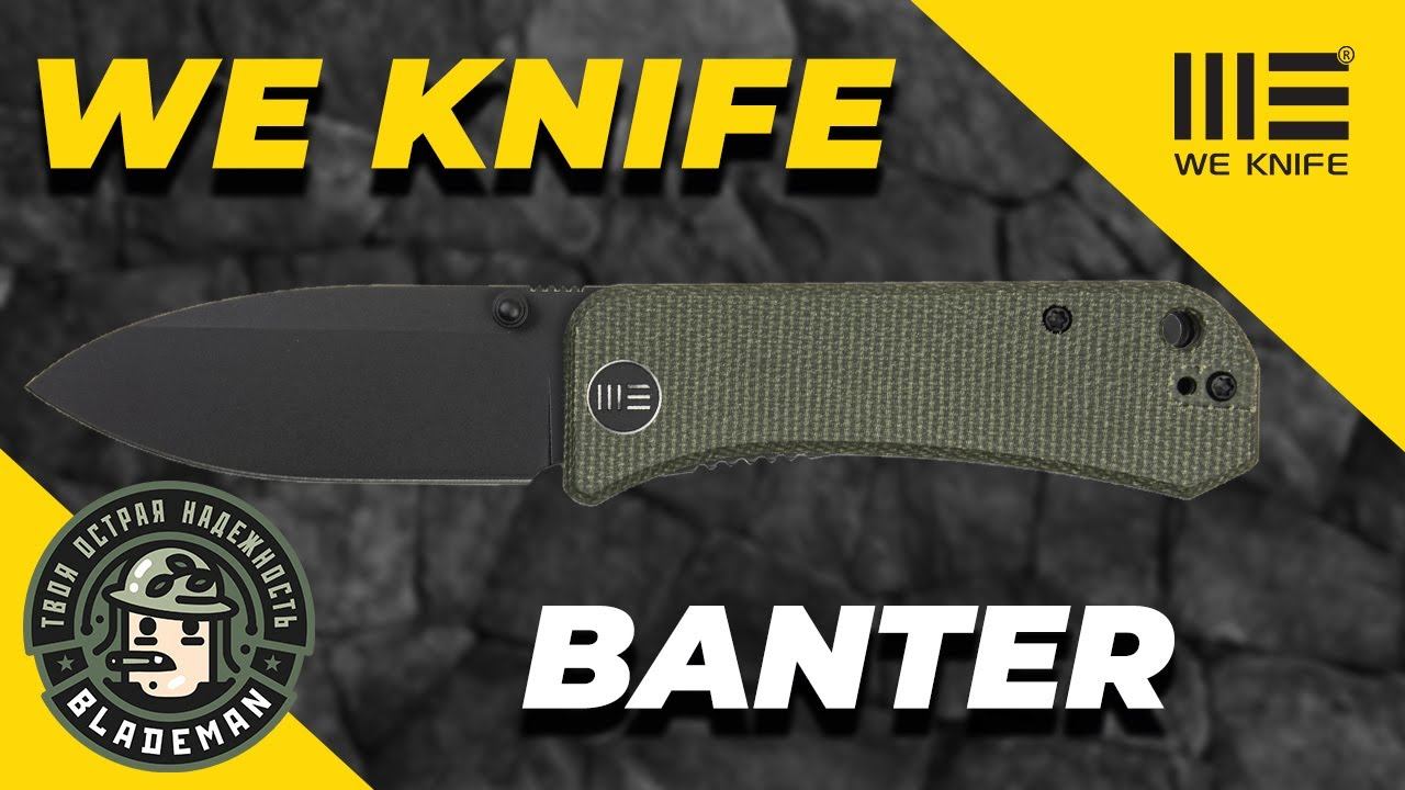 Нож WE Knife Banter, S35VN, Micarta Green