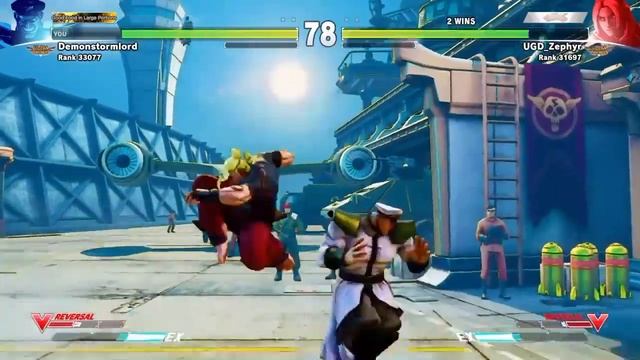 SFV online - UGD Zephyr (Ken) vs UGD Demonstormlord (M. Bison) FT5 смотреть онлайн