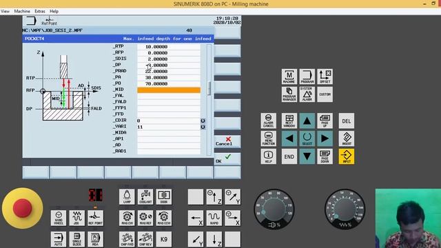 05. SINUMERIK 808 D-CIRCULAR POCKET смотреть онлайн