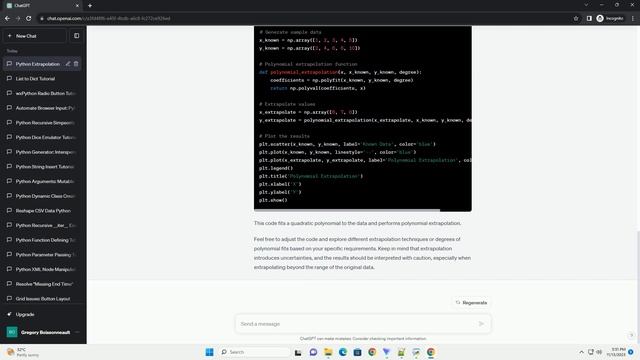How to extrapolate curves in Python смотреть онлайн