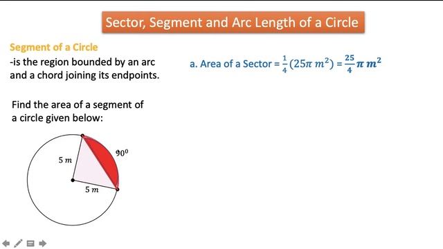 Sector, Segment and Arc Length of a Circle смотреть онлайн