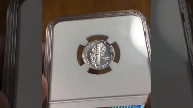 1940 Proof 65 Mercury Dime Graded by NGC *READ DESCRIPTION * смотреть онлайн