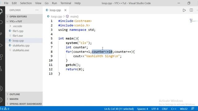 c++ tutorial | loops concept | for, while and do-while loop | master series on loops | part 16 смотреть онлайн