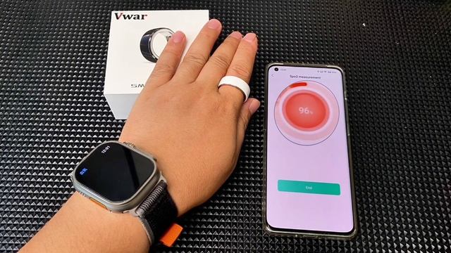 VWAR Smart Ring Gen1 Health Fitness Tracker Heart Rate Monitor Sleep Blood Oxygen with Charging Box смотреть онлайн