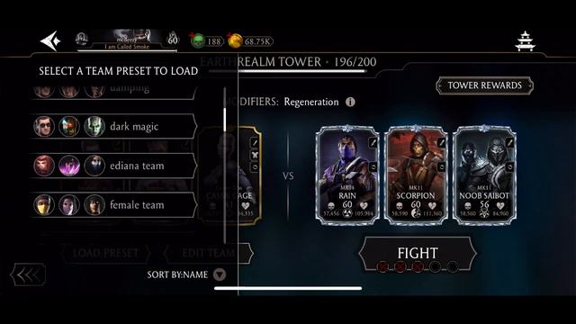 Earthrealm tower 196 how to stop the regeneration use this team #mkmobile смотреть онлайн