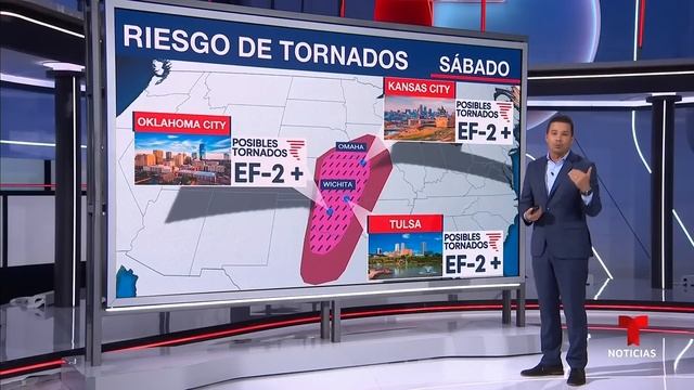 Reportan 94 tornados el viernes y se espera un fin de semana muy activo | Noticias Telemundo смотреть онлайн