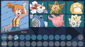 All Misty's Pokemon GEN 1 - GEN 8