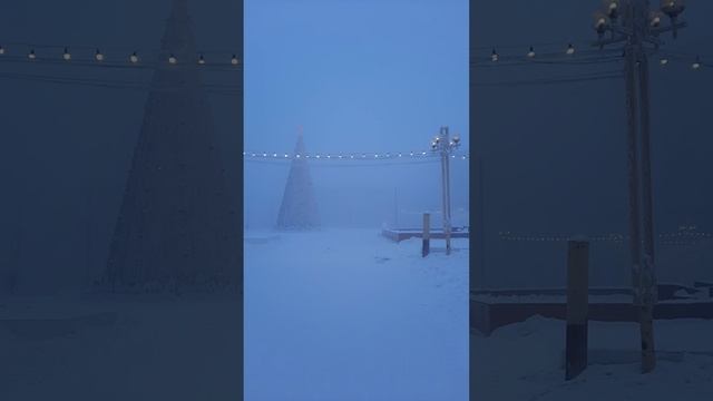 #якутск Площадь Ленина при -48 15.12.2022 г. смотреть онлайн