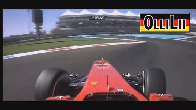 2011 Formula One Abu Dhabi FP1 - Alonso spins смотреть онлайн