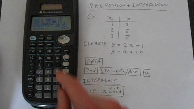 TI-36X Pro Linear Regression and Linear Interpolation смотреть онлайн