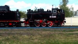 Сплотка паровозов на манёврах в Щербинке