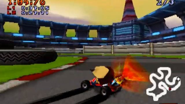 CTR Time Trial - Beating Oxide - Slide Coliseum (No Cheats/ Glitches) смотреть онлайн