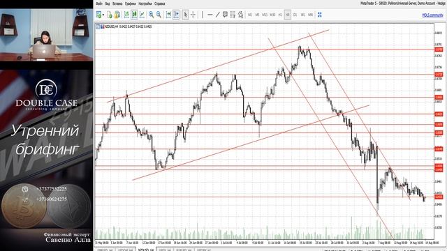 Утренний разбор рынка от Double-Case "Дабл-Кейс" 19.08.2019 смотреть онлайн