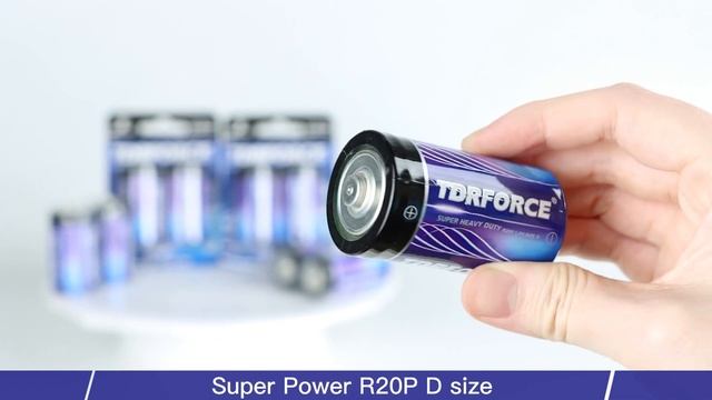 TDRFORCE R20 D Size Zinc Heavy Duty battery in shrink смотреть онлайн