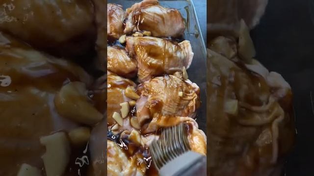Куриные бедрышки с соусом Терияки👌#food #куриныебедра #chicken смотреть онлайн