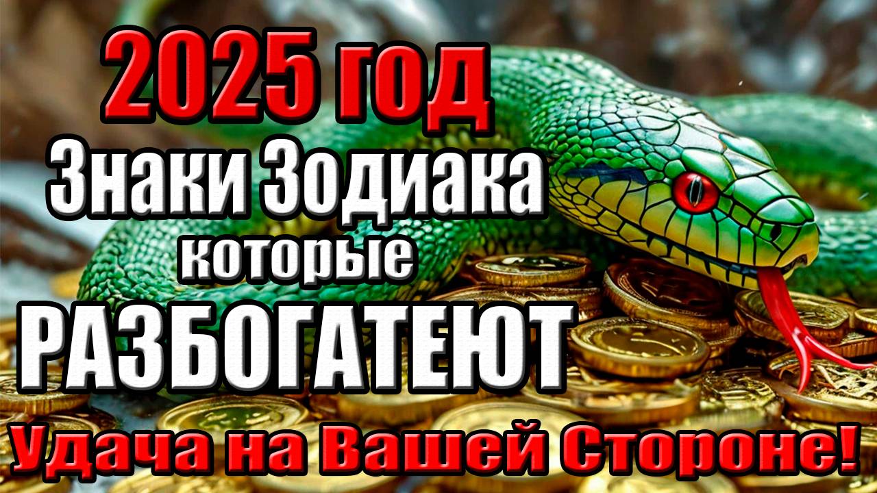 Знаки Зодиака, которые разбогатеют в 2025 году. Удача на Вашей Стороне! смотреть онлайн