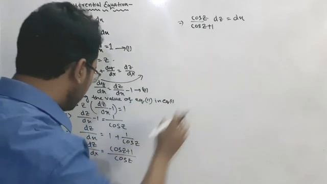 Differential equation| Cos (x+y)dy=dx | Bsc 2nd year | Variable separable method | Class 12th math смотреть онлайн