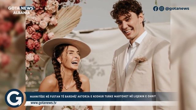 Mahnitëse në fustan të bardhë/ Aktorja e njohur turke martohet në liqenin e Ohrit - Gota News смотреть онлайн