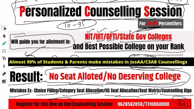 JosAA Counselling 2021: Minimum Percentile Required to participate? | Colleges Till how much rank ? смотреть онлайн