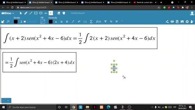Integral de (x+2)sen(x^2+4x-6) (Integración por sustitución o cambio de variable) смотреть онлайн