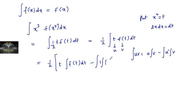 Integral f(x) dx = F(x), then integral x^3 f(x^2) dx =? Jee test series Indefinite integration смотреть онлайн