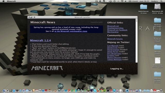 How To Make a MineCraft 1.2.4 Server with Hamachi for MAC OSX Lion смотреть онлайн
