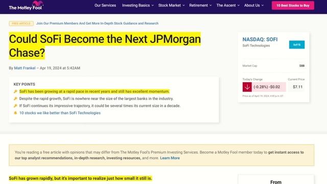 SOFI Stock - Exponential 100x Growth - Sofi Top Bank Stock - SoFi earnings preview MUST WATCH смотреть онлайн