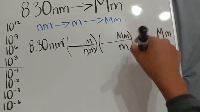 Converting metrix prefixes: 8.30 nm to Mm (nanometers to megameters) смотреть онлайн