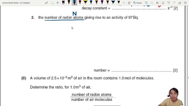 23.3c Ex4 ON15 P41 Q8 Radon in Air | A2 Nuclear Physics | Cambridge A Level Physics смотреть онлайн