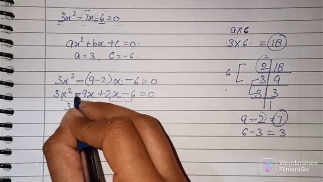 Find the roots of #quadratic equations 3x^2-7x-6=0. #class10 #CBSE смотреть онлайн