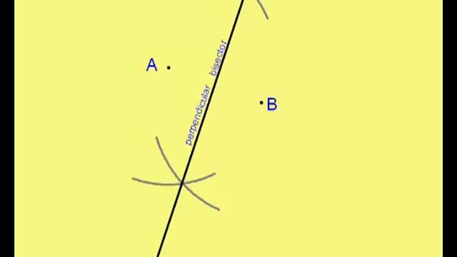 Perpendicular Bisectors 1 - how to draw a perpendicular bisector with ruler and compasses only смотреть онлайн