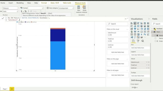Using DAX measure as Axis and Colors of Bars in Power BI смотреть онлайн