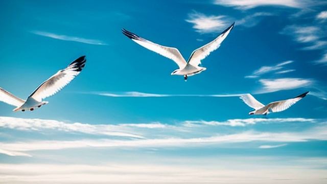 Шум моря, Звуки волн и чаек для сна и релаксации смотреть онлайн