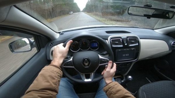 2018 RENAULT LOGAN POV Test Drive