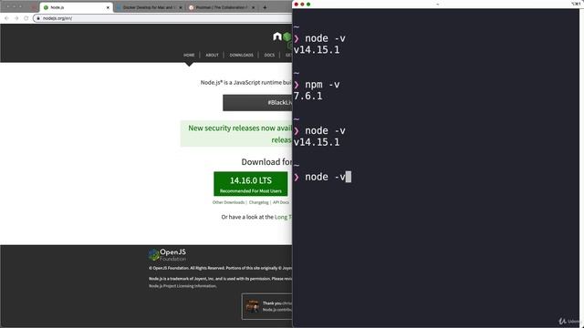 2 - Getting Node and NPM Docker Postman смотреть онлайн