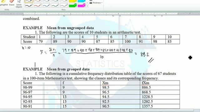 Mean Example | Statistical Analysis|⚡ Ma'am Teach смотреть онлайн