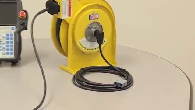 Teach Pendant Cable Reel For Fanuc and ABB robotic applications смотреть онлайн