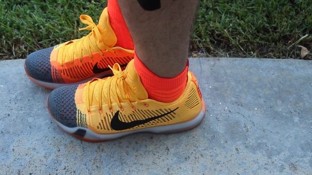 Nike Kobe X Elite Rivalry ON FEET! (Elite Socks) смотреть онлайн