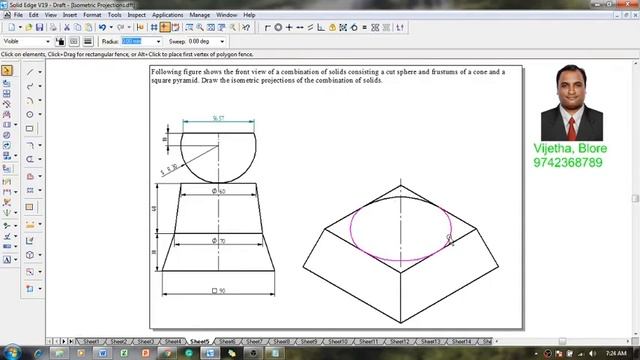 Example 05 on Isometric Projection смотреть онлайн