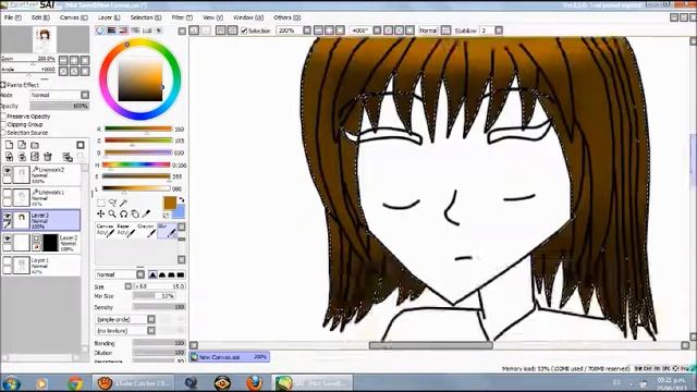 Le Autoretrato mio| Paint Tool SAI смотреть онлайн