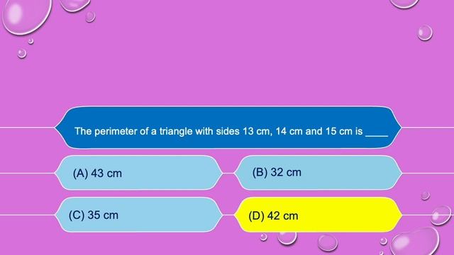 Mathematics Quiz - Perimeter (Set 1) смотреть онлайн