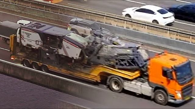 Тягач трал с Wirtgen смотреть онлайн